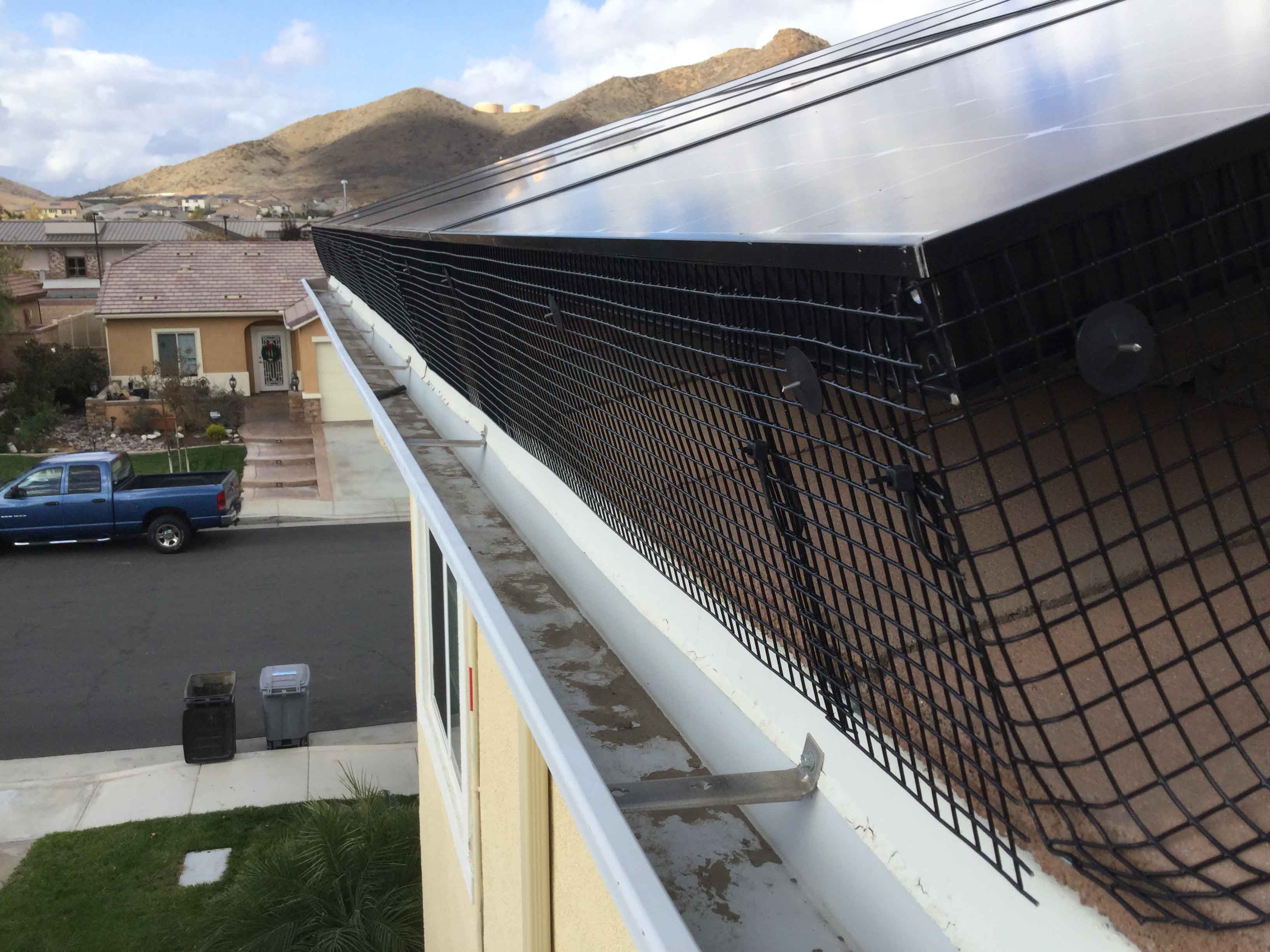 solar netting installation